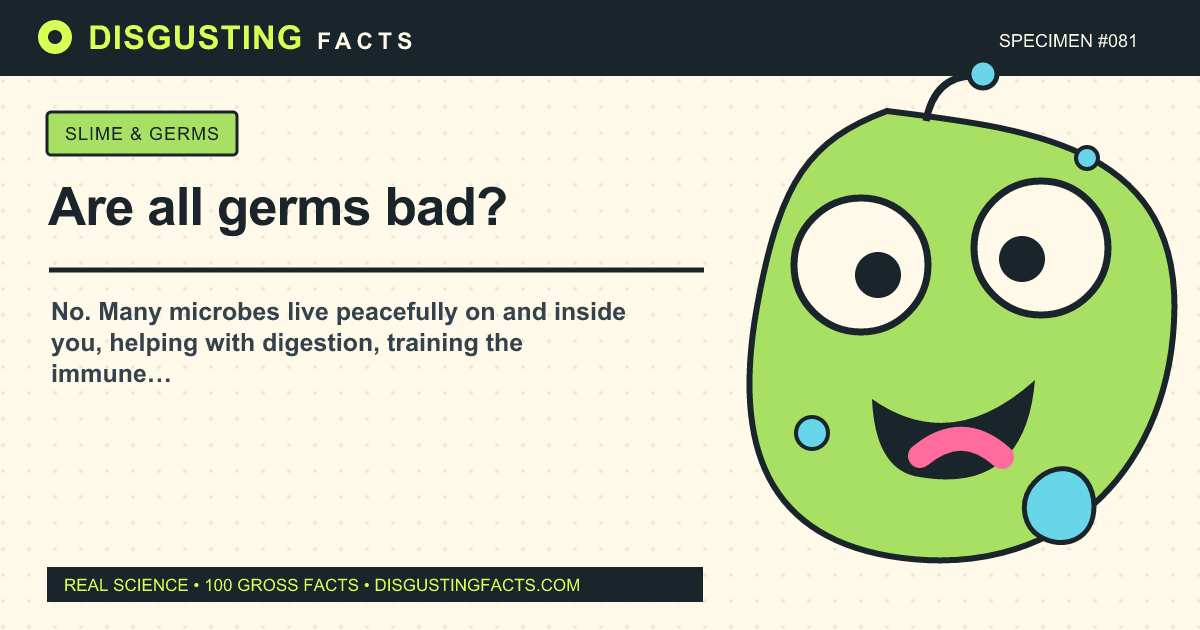 Are all germs bad?